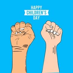 happy children day design vector template background