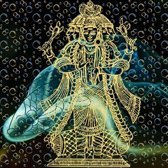 The lord vishnu illustration artwork