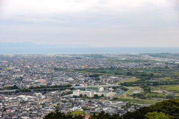 Fototapeta na wymiar 富士市の街並み