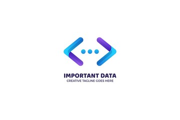 Technology Data Logo Template
