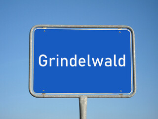 Ortsschild Grindelwald
