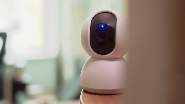 Ip security home camera. Smart home and security concept