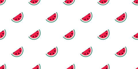 Watermelon seamless repeat pattern vector background