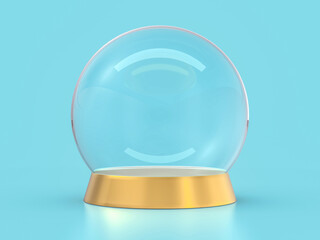 Large glass ball for predictions on background. 3D