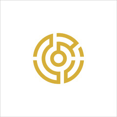 letter C logo design vector