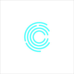 letter C logo design vector