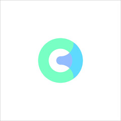 letter C logo design vector