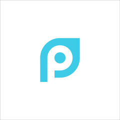 letter P logo design vector