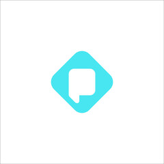 letter P logo design vector