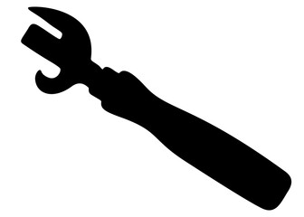 Canning knife. Vector image.