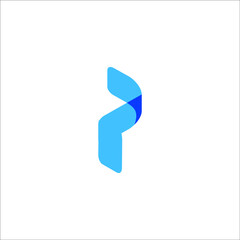 letter P logo design vector
