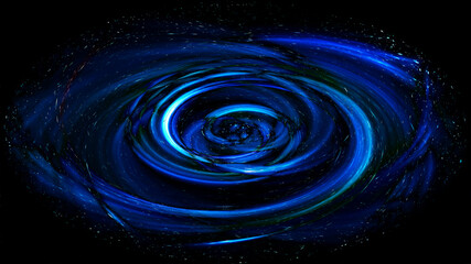 Swirl Water Splash Blue Iredescent