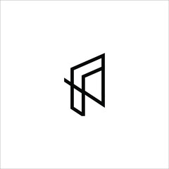 letter P logo design vector
