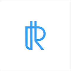 letter R logo design vector