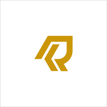 letter R logo design vector