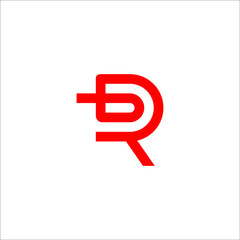 letter R logo design vector