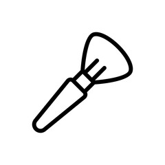 Makeup Brush Vector Icon. Beauty and SPA Symbol EPS 10 File