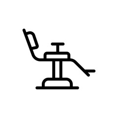 Clinical Chair Vector Icon. Beauty and SPA Symbol EPS 10 File