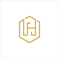 letter H logo design vector