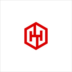 letter H logo design vector