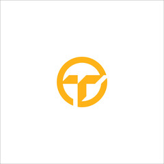 letter T logo design vector