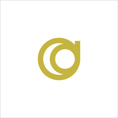 letter D logo design vector