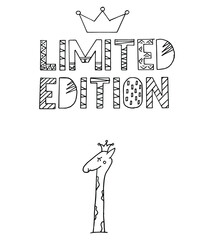 limited edition poster design baby scandinavian