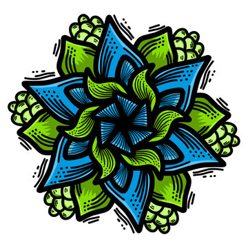 abstract floral design
