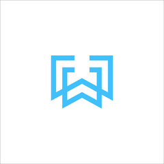 letter W logo design vector