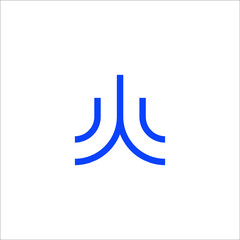 letter W logo design vector