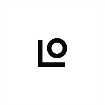 Letter L O Logo Design Vector