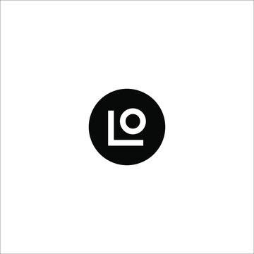 letter L O logo design vector