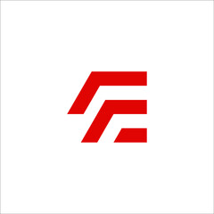 letter E logo design vector