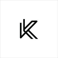 letter K logo design vector