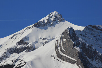 Peak of Mount Oldehore, Switzerland.