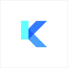 letter K logo design vector