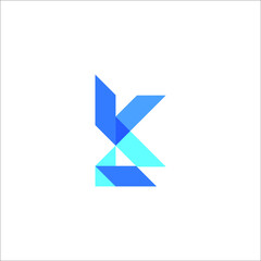letter K logo design vector