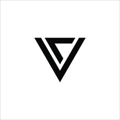 letter V logo design vector