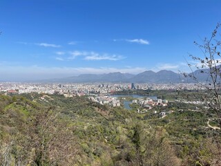 Fototapeta na wymiar panorama of Tirana, Albania