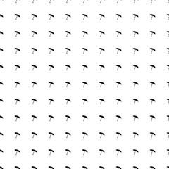 Square seamless background pattern from black umbrella symbols. The pattern is evenly filled. Vector illustration on white background