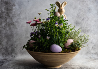 Easter floral composition