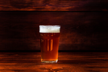 Glass of craft beer