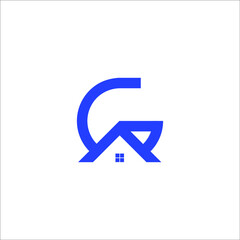 letter G home logo design vector