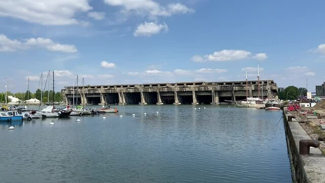 Base sous-marine du bassin &agrave; flot &agrave; Bordeaux, Gironde