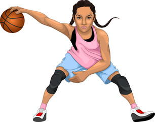 Character Mascot Basketball Girl