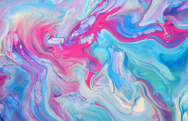 Hand painted background.  Mixed acrylic paints. Liquid marble texture.