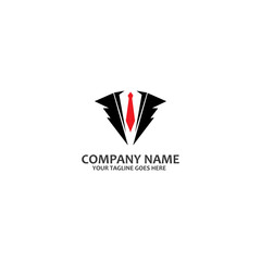 Fototapeta premium black mafia men tuxedo symbol vector logo