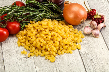 Raw Italian wheat pasta - Chifferi rigati