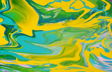 Fototapeta na wymiar Hand painted background. Mixed acrylic paints. Liquid marble texture.