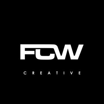 FCW Letter Initial Logo Design Template Vector Illustration